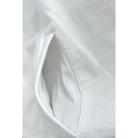 EUC! Womens Vineyard Vines White Blue Seersucker Shep 1/4 Zip Shoulder Large L - Picture 10 of 11